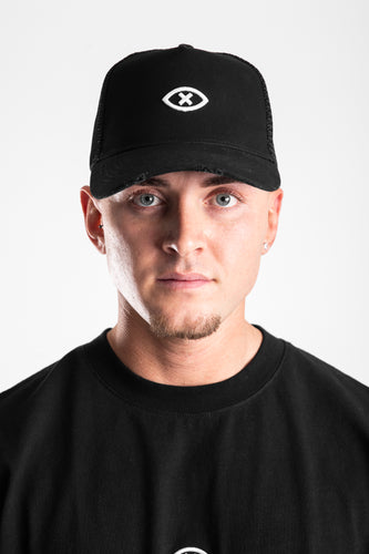 MESH TRUCKER CAP BLACK