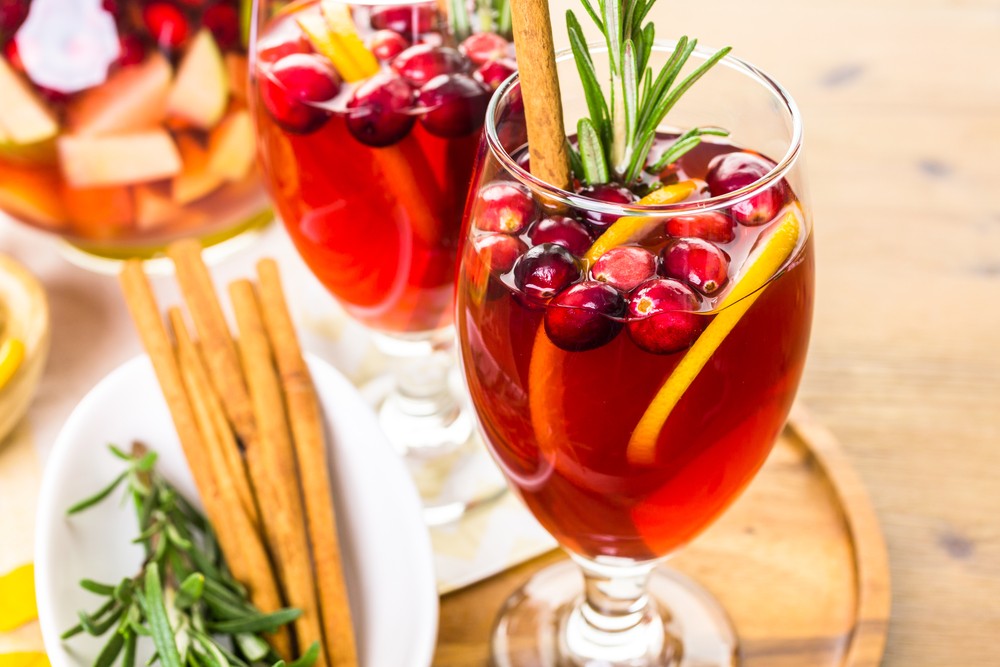 Cranberry Sangria - fall wine cocktails