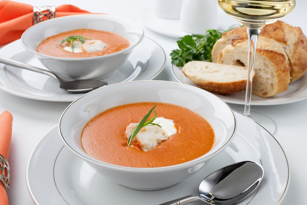 Lobster bisque soup and wine pairing