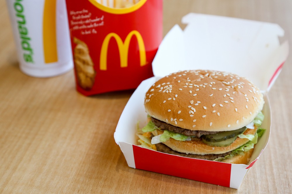McDonald’s Big Mac - fast food and wine