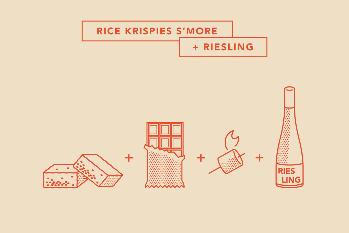 Rice krispies s'mores and wine pairing