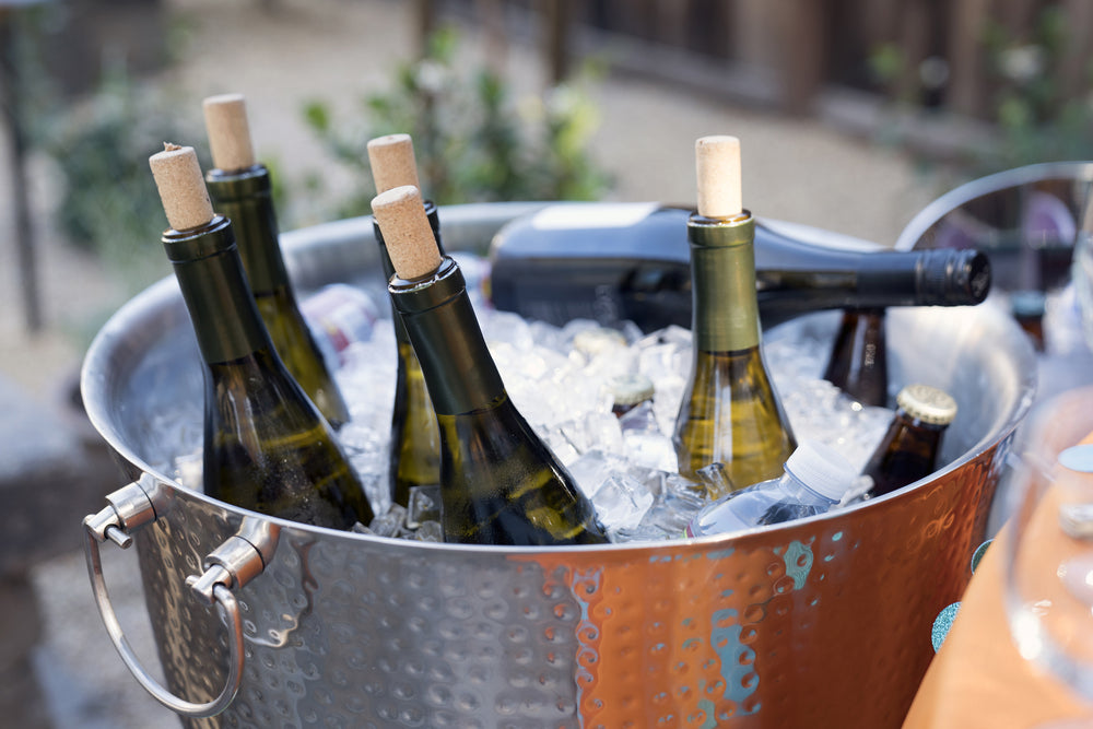 Wine in ice bucket