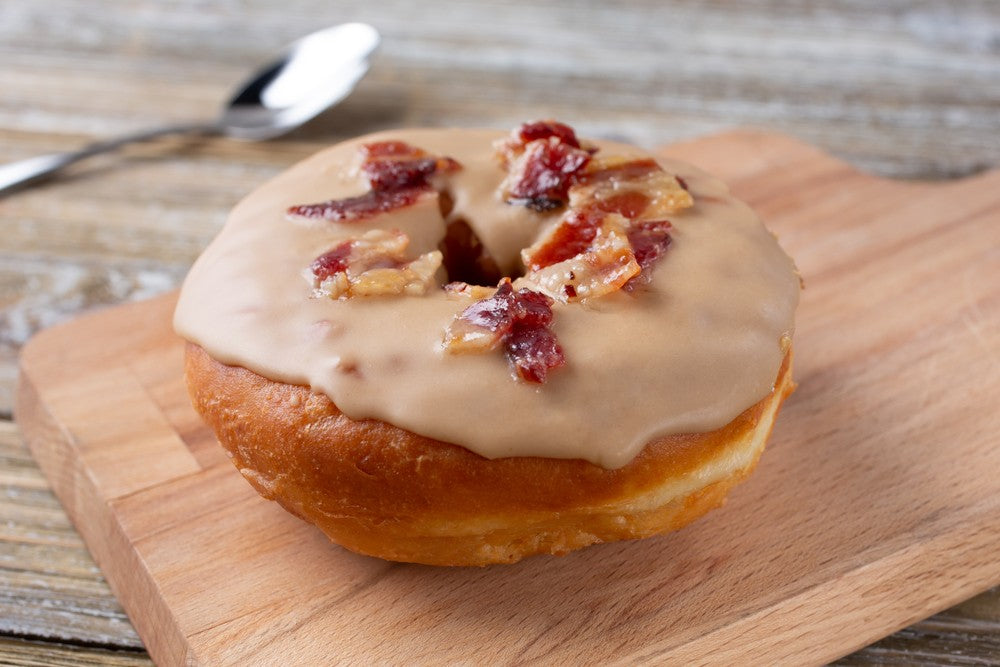 Maple bacon donut and wine pairing