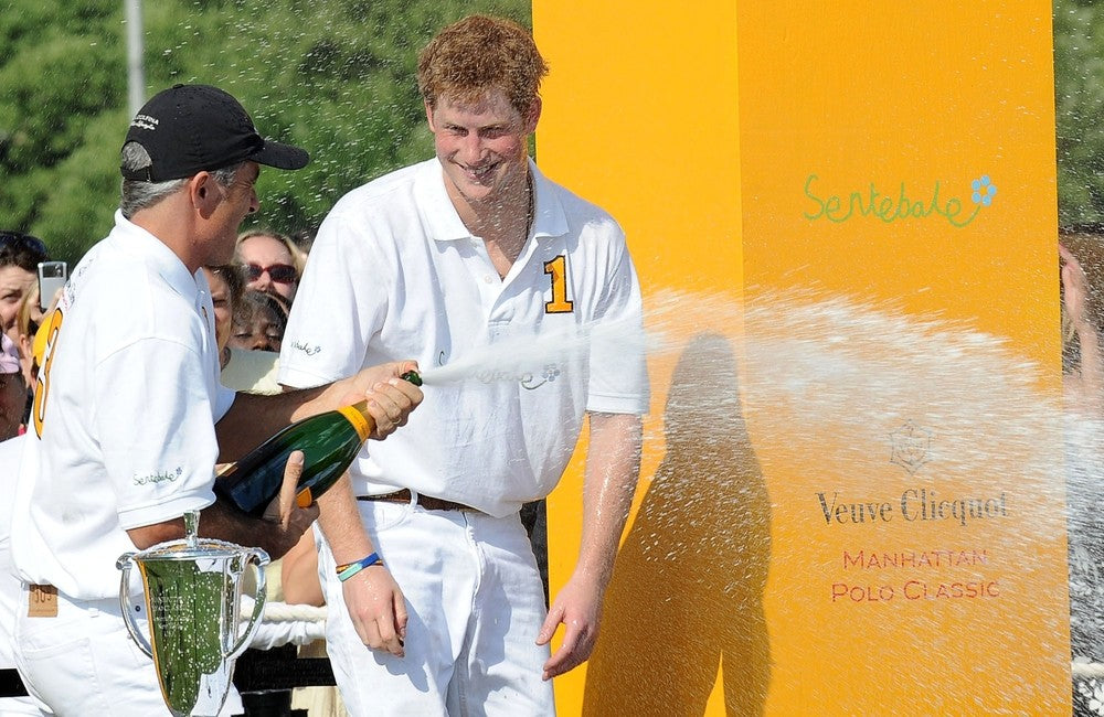 Veuve Clicquot Prince Harry at the polo classic
