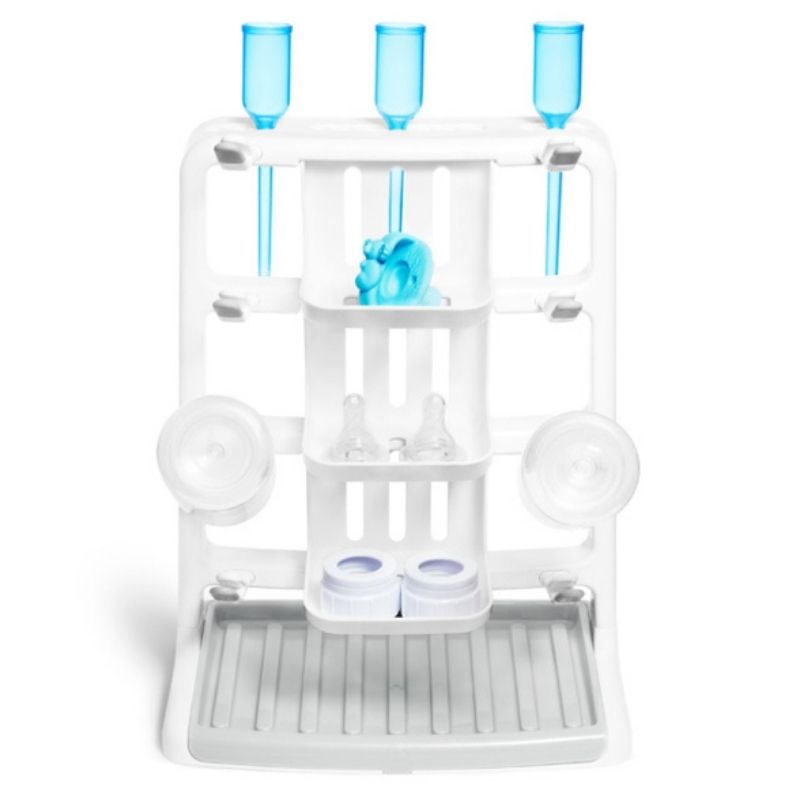 OXO Tot - You asked: Can the Space Saving Drying Rack hold glass bottles?  We answer: Yes. (And took a picture to prove it.) Shop the Drying Rack  here