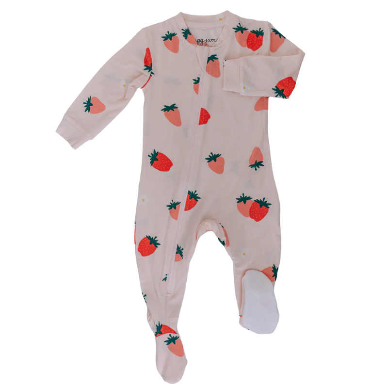 Silkberry Baby - Bamboo Footed Sleeper, Wobbly Wave