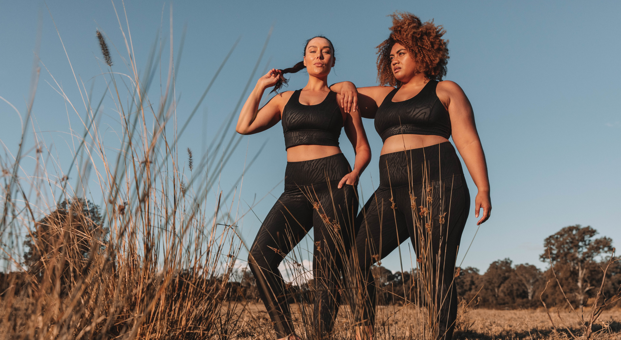 Two females in activewear