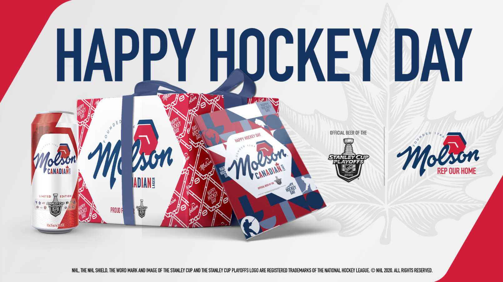 "Happy Hockey Day" Molson gift pack