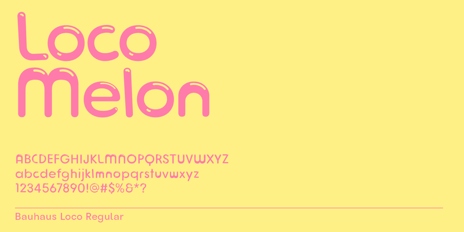 Bubble font with highlights