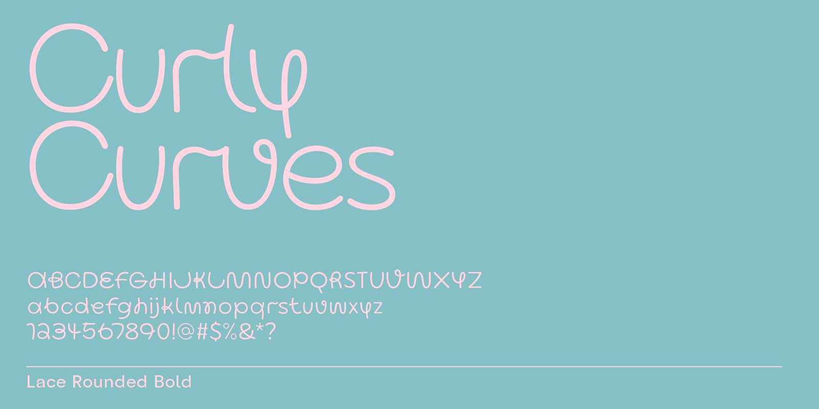 Curly handwritten font