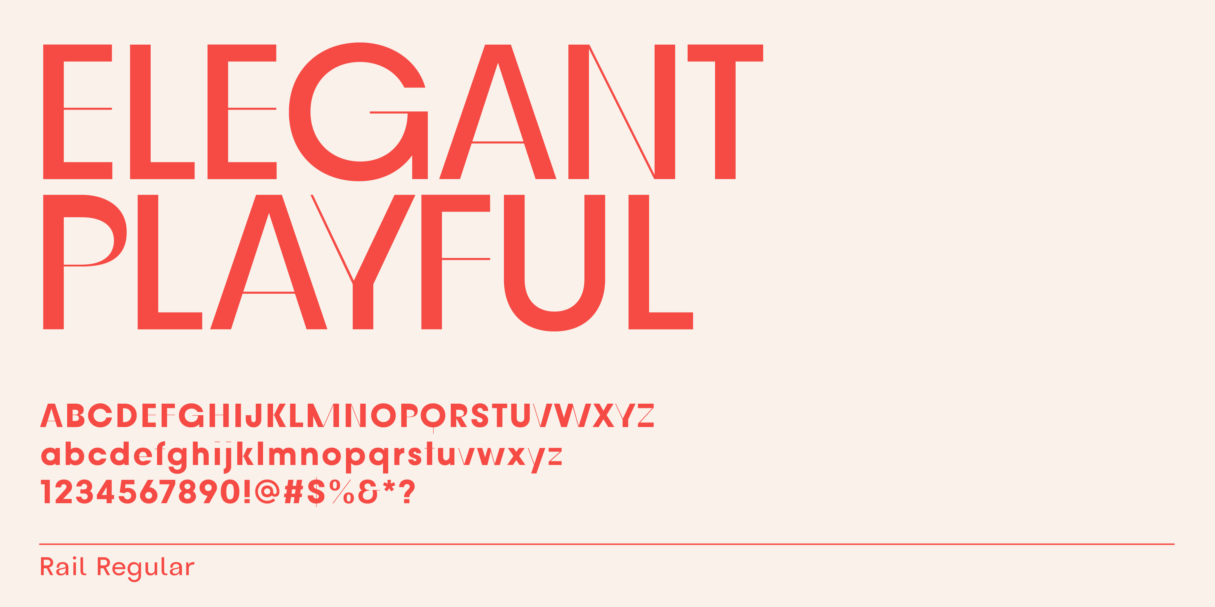 Elegant playful font