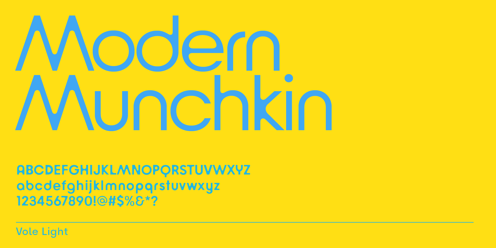 Modern watery font