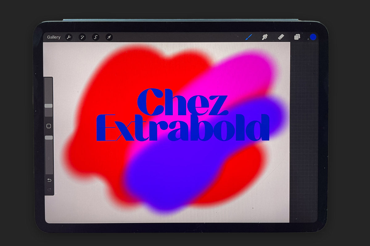 Chez ExtraBold, Bio-Schrift