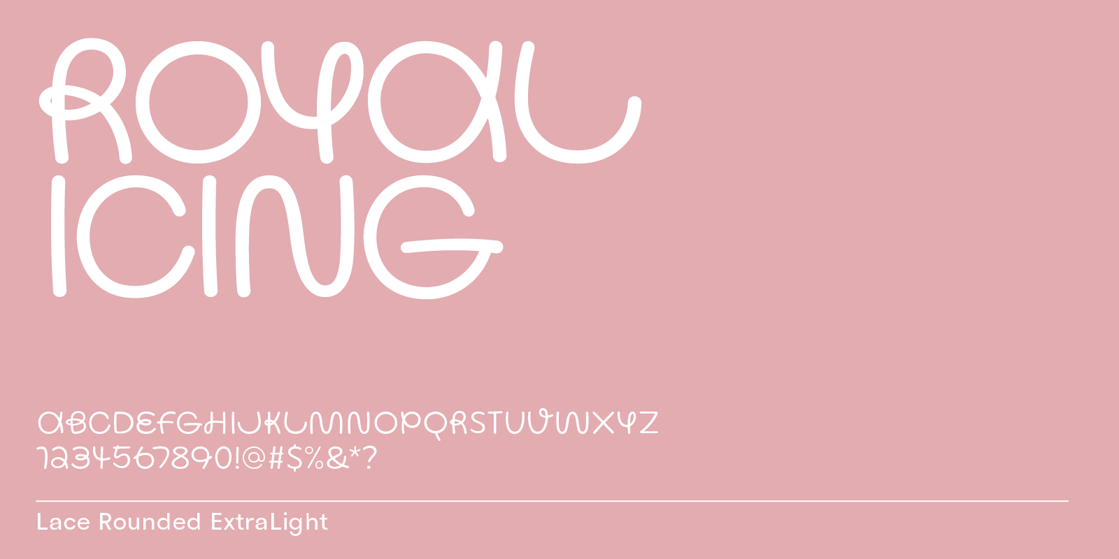 Royal icing font