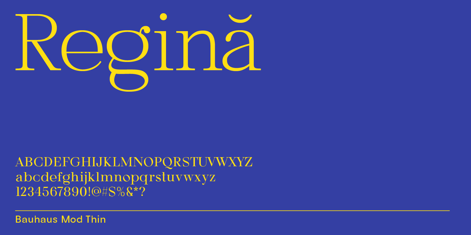 Modern serif font for monograms