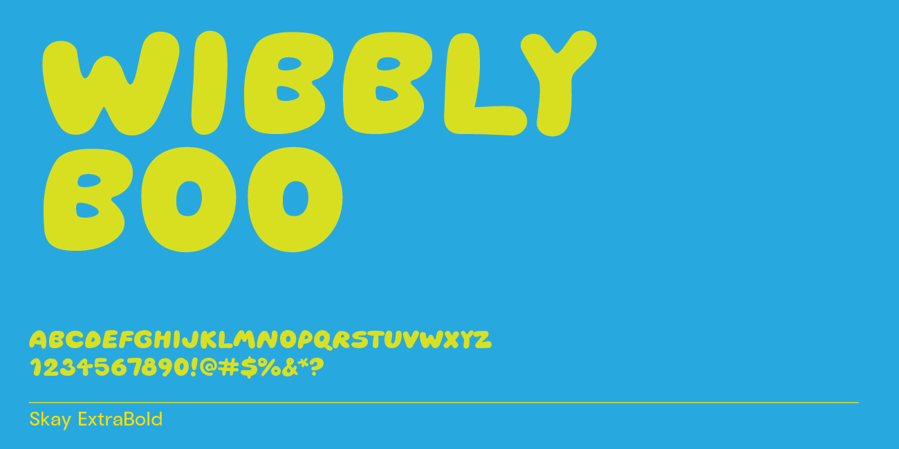 Skay bubble font