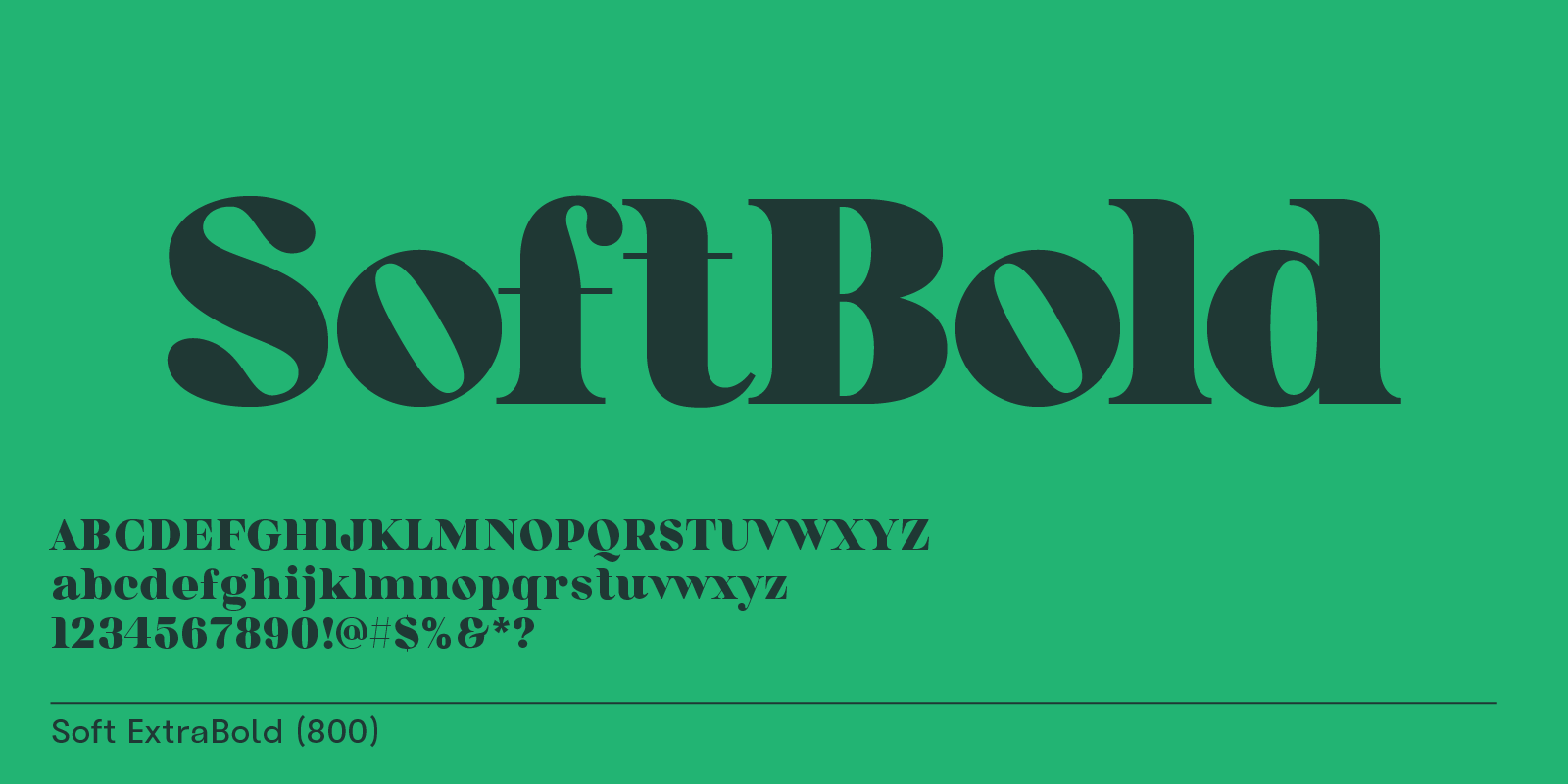 Soft ExtraBold font