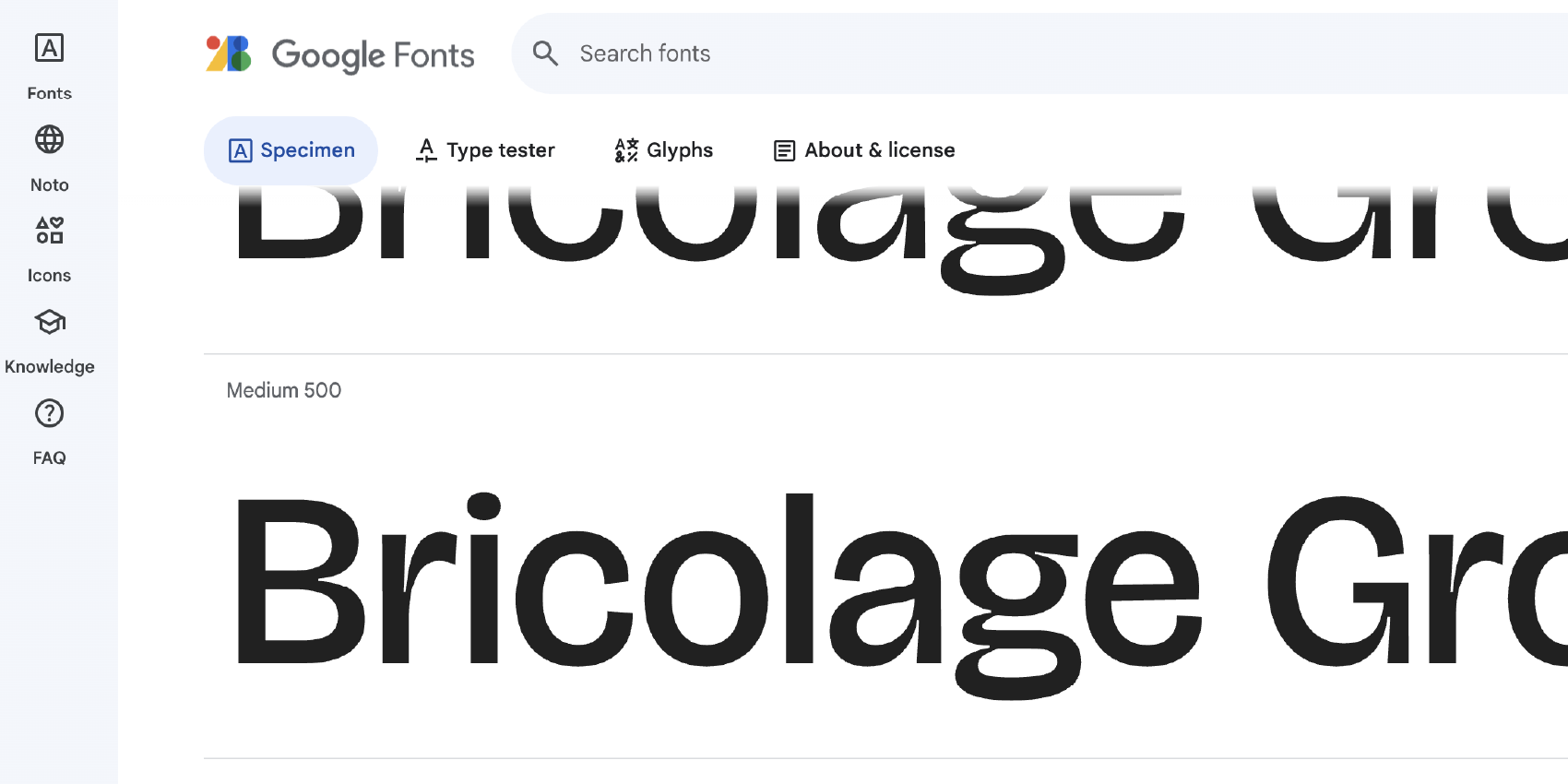 free sans-serif font Bricolage Grotesk