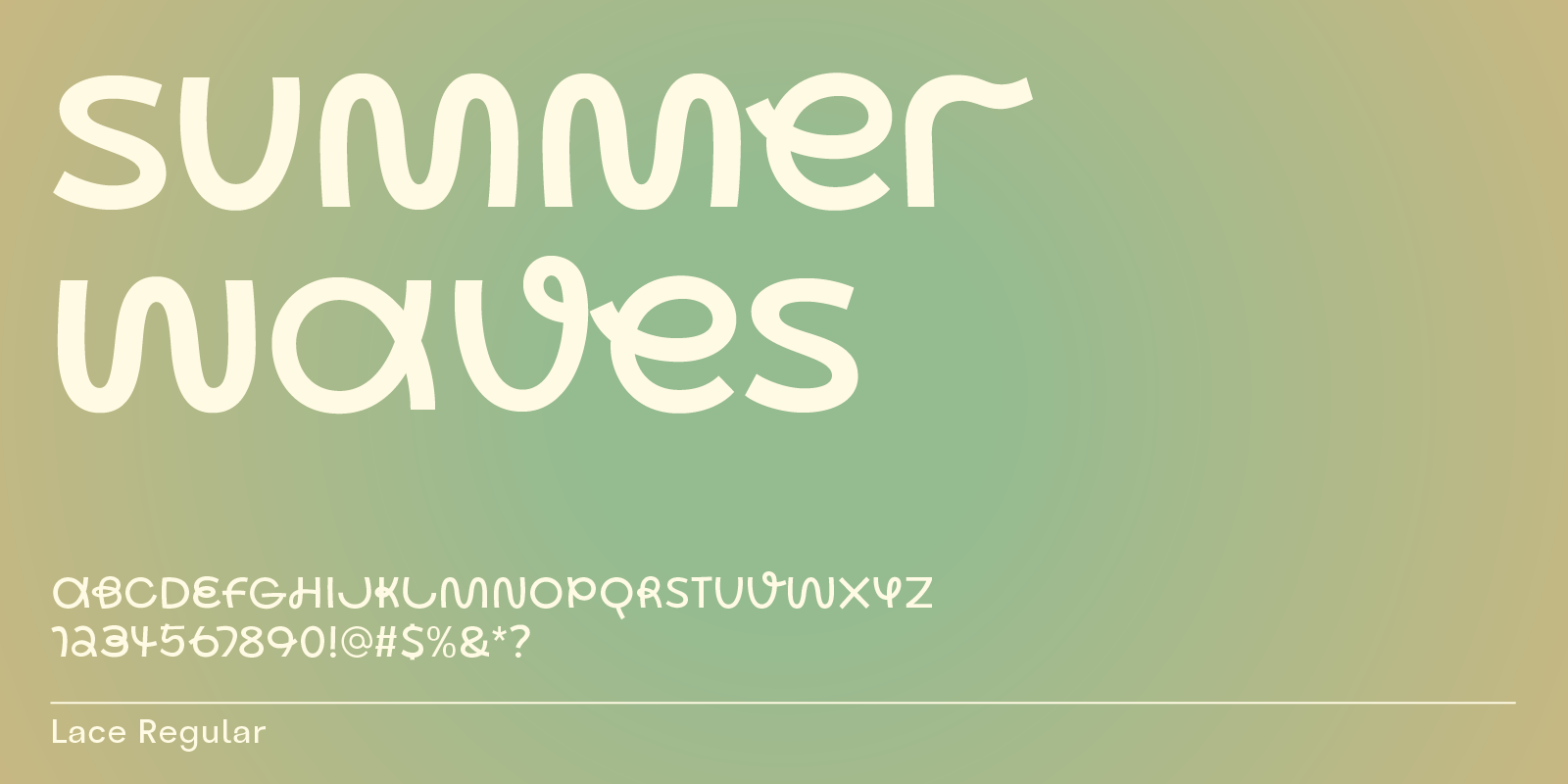 Handwritten summer font