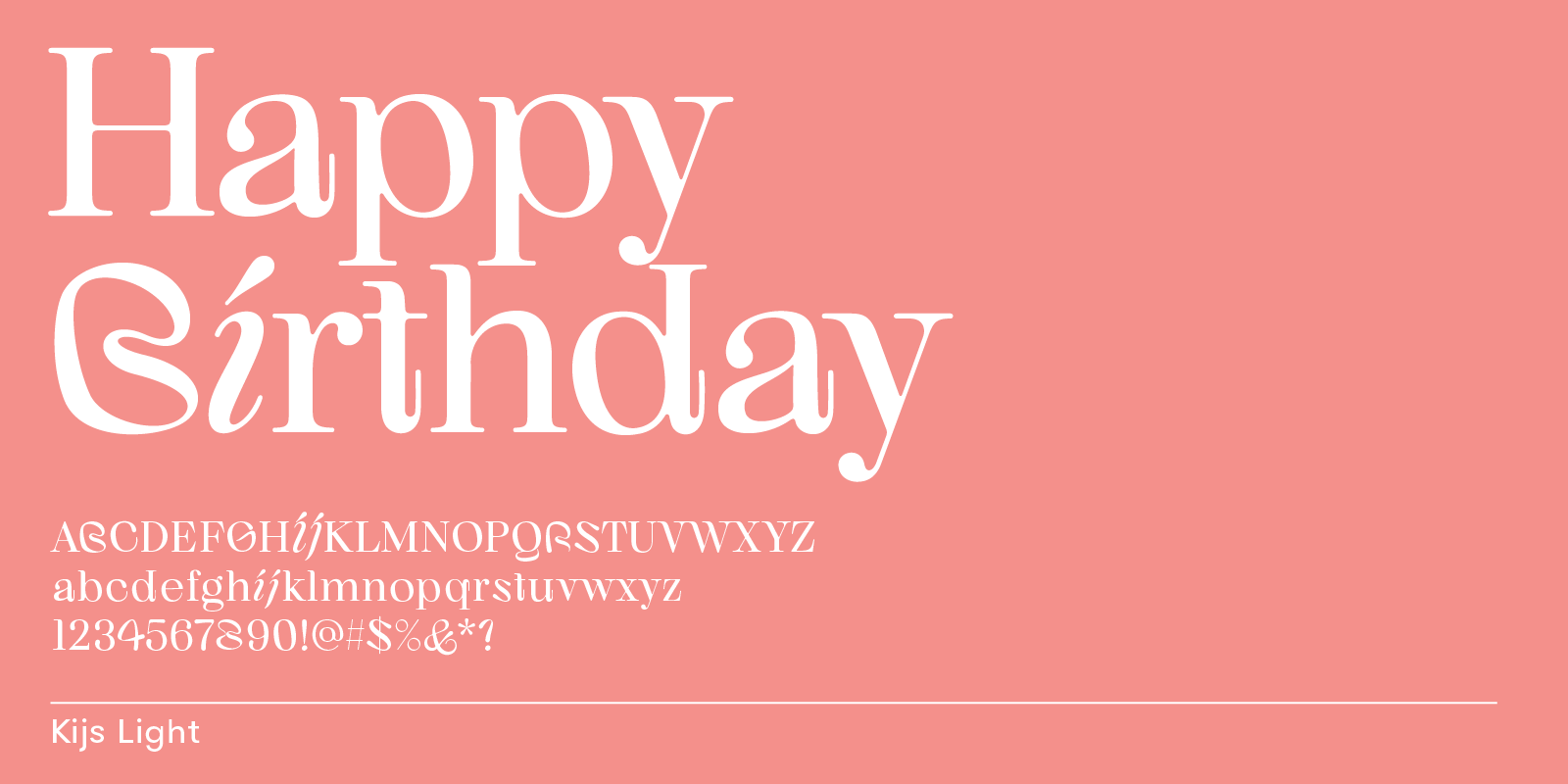 Serif font with vintage feel