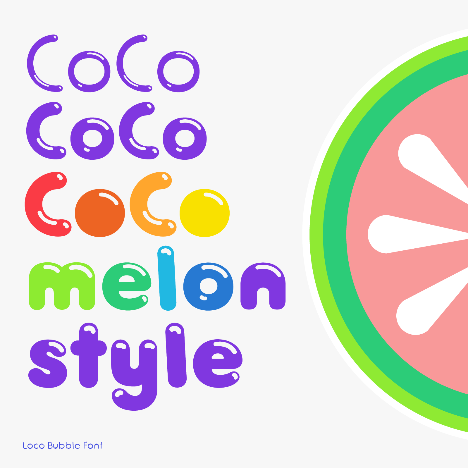 Loco Cocomelon style font