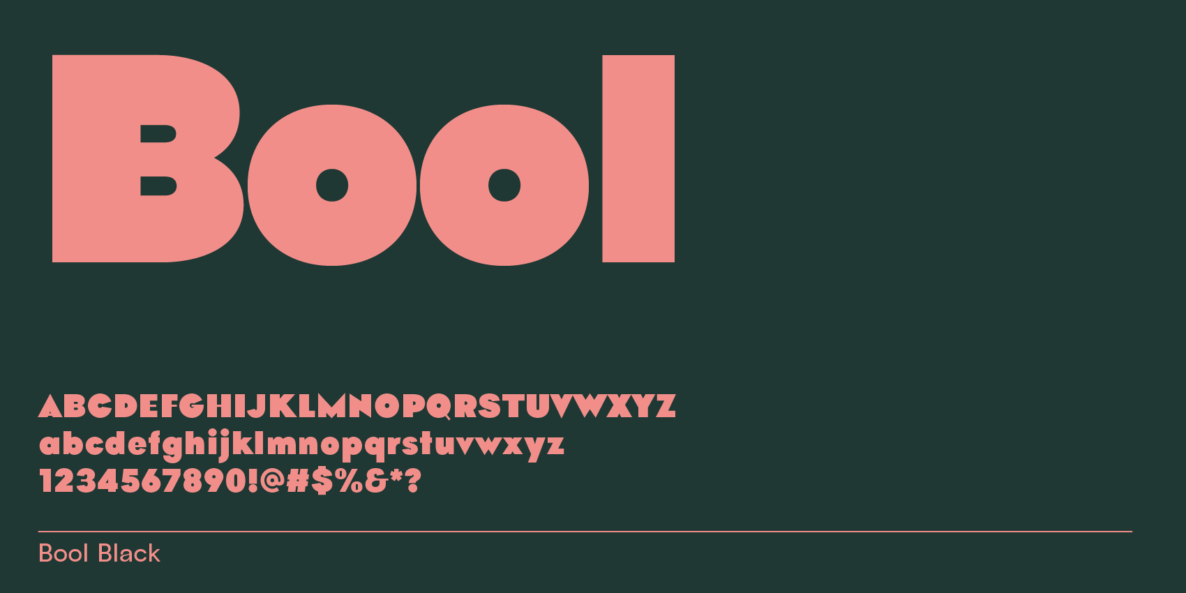 modern sans-serif font Bool