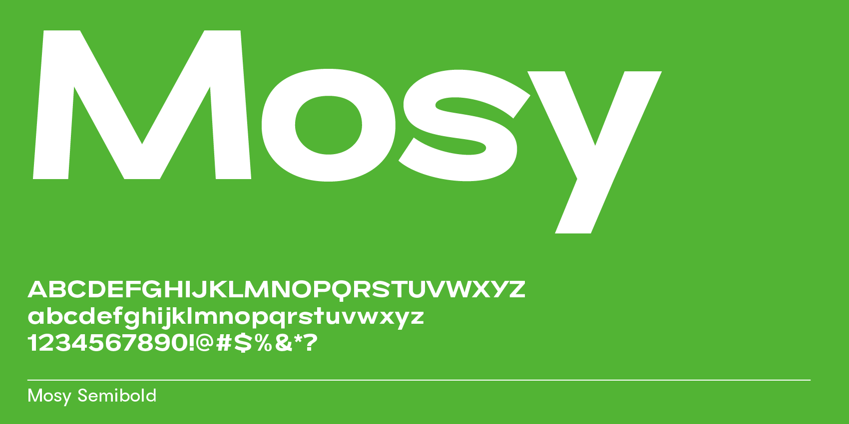 modern sans-serif font Mosy