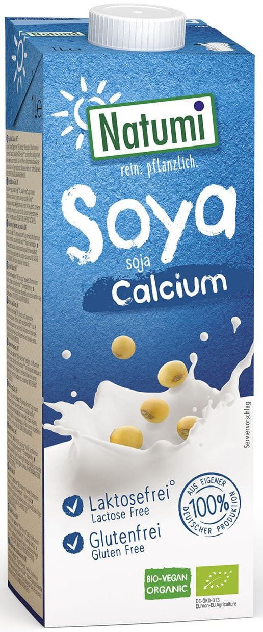 Gluten-free soy drink with calcium from seaweed BIO 1000 ml - NATUMI ...