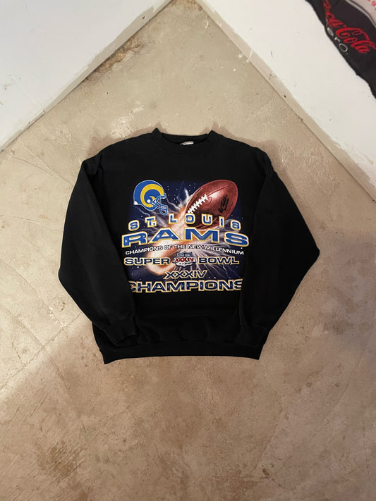 Superbowl 2000 St. Louis Rams Champion Vintage Style Tshirt