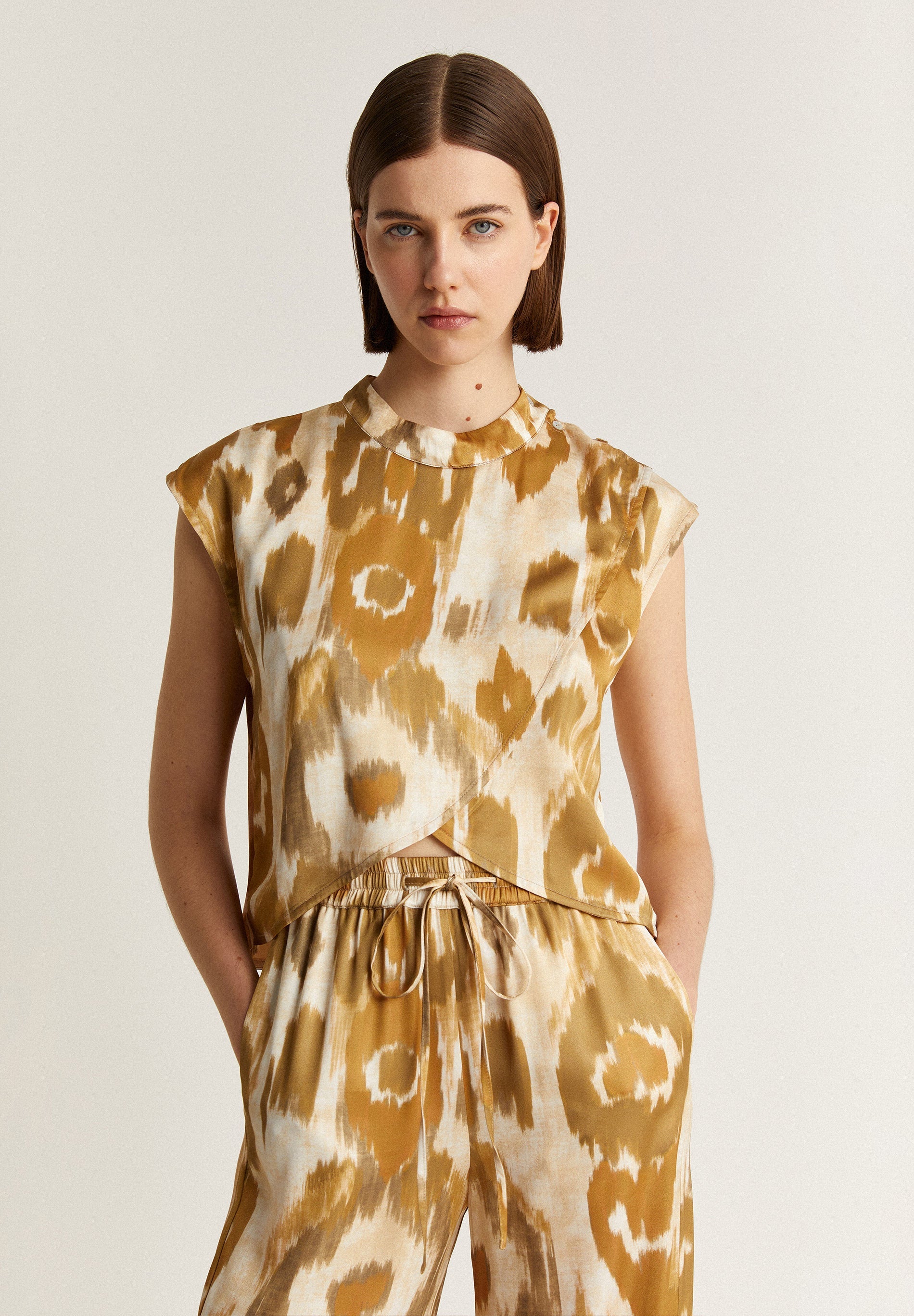 OVERSLAGTOP ANIMALPRINT