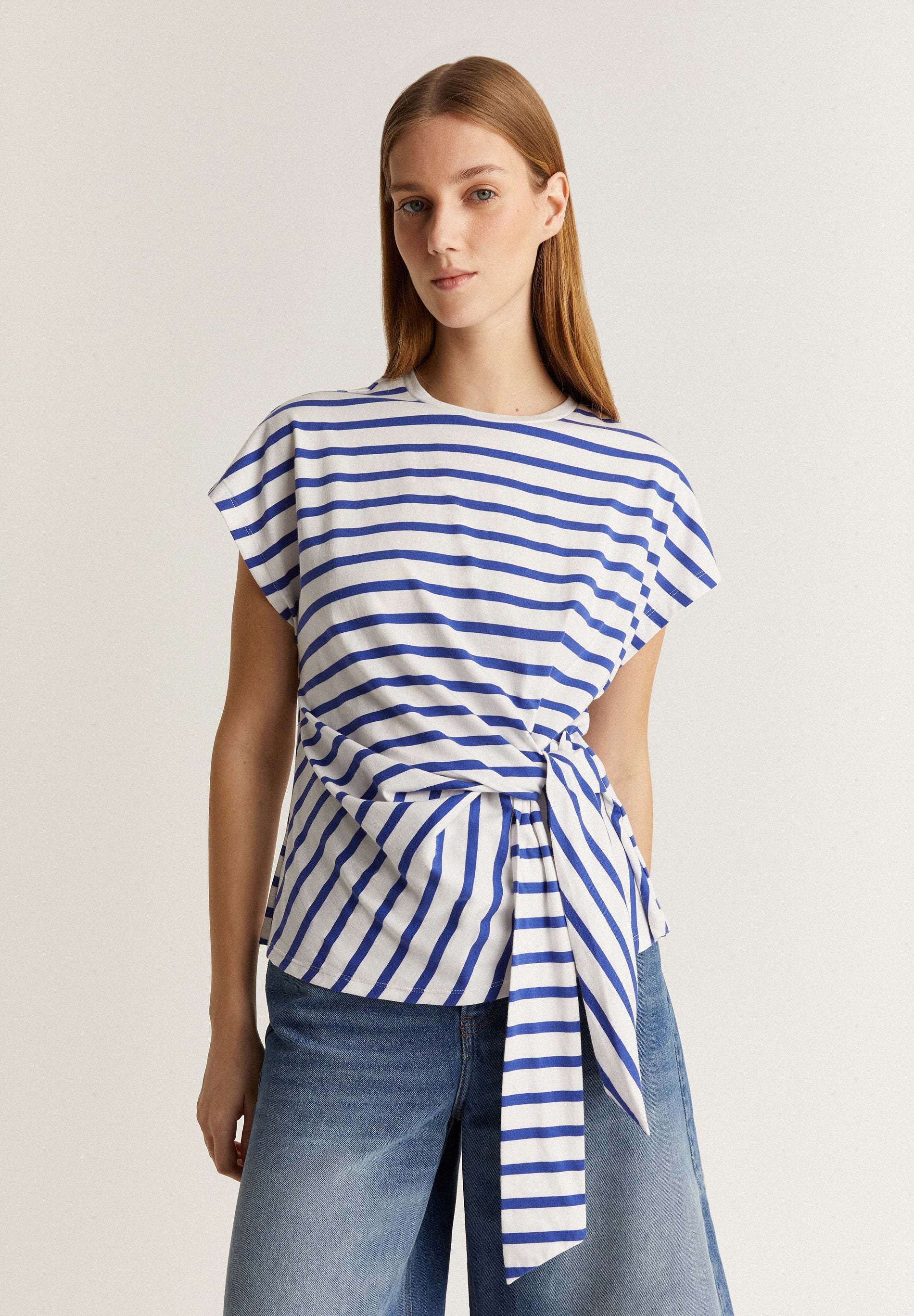 STRIPES KNOT TEE