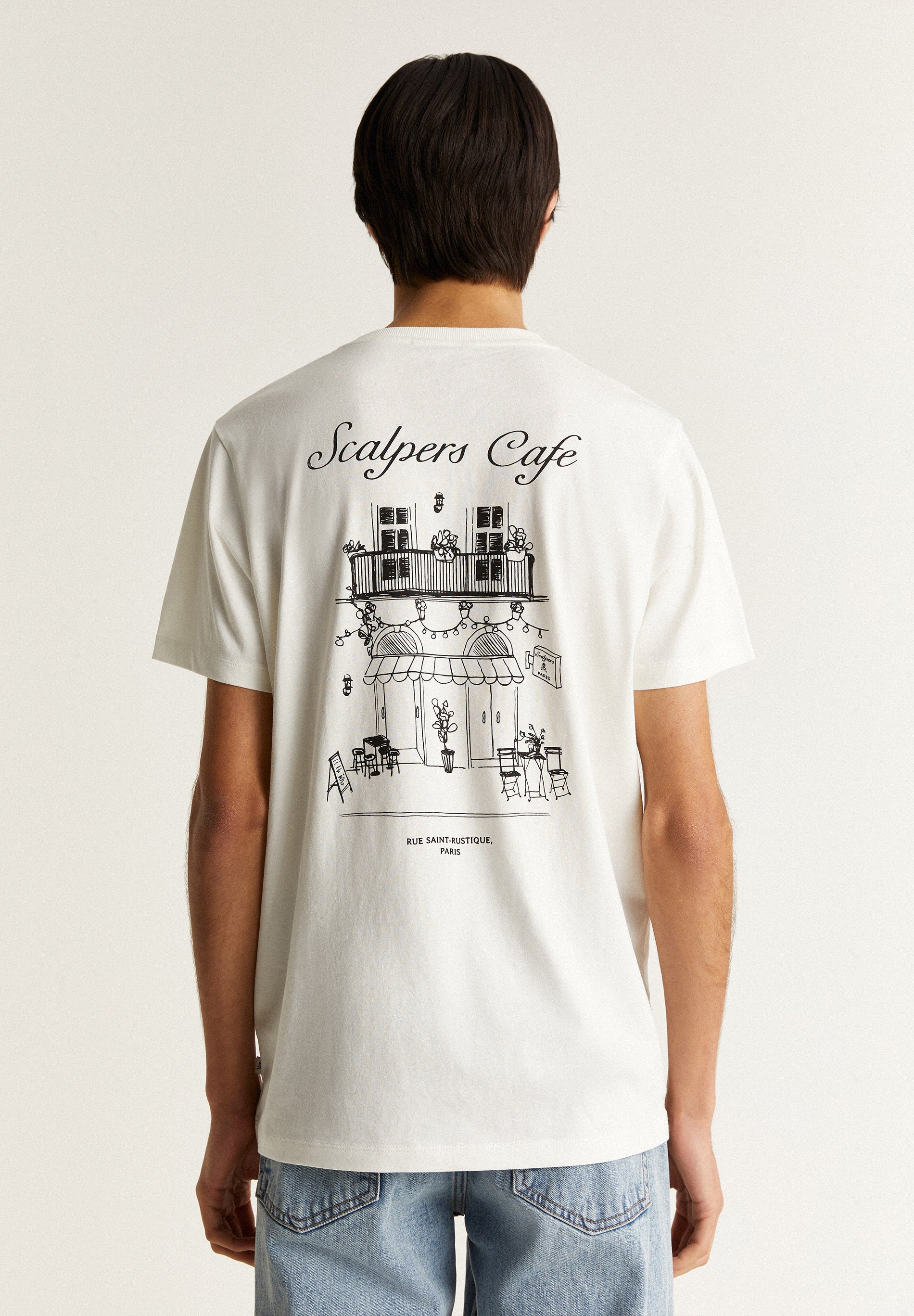 T-SHIRT KATOEN PRINT CONTRAST