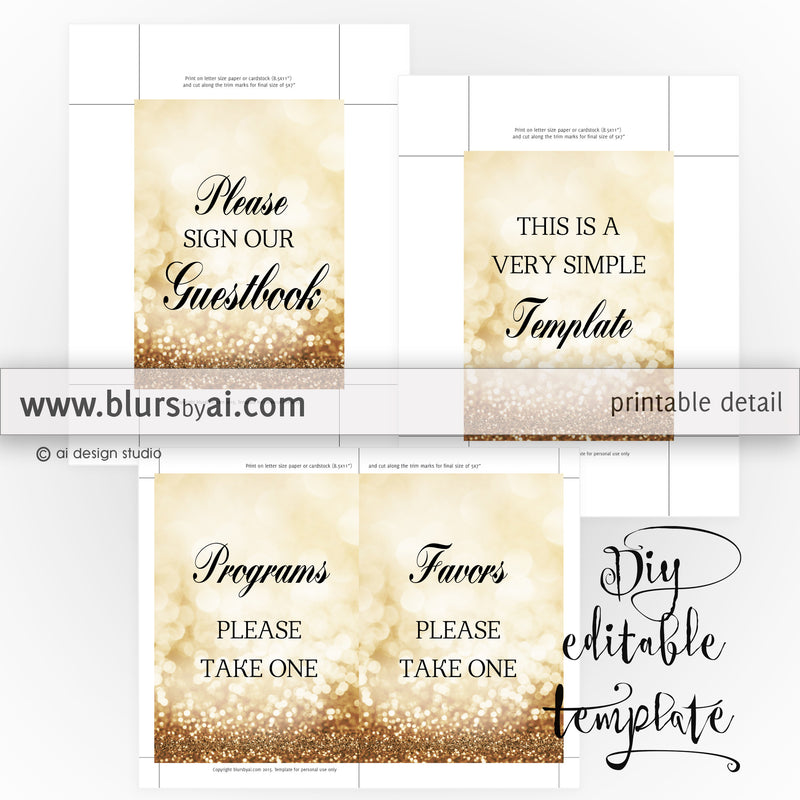 5x7 Diy Printable Sign Templates For Word Make Your Own