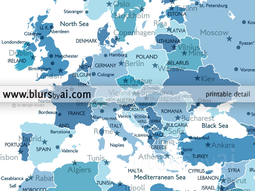 Printable Labeled Printable United States Map With Capitals Printable