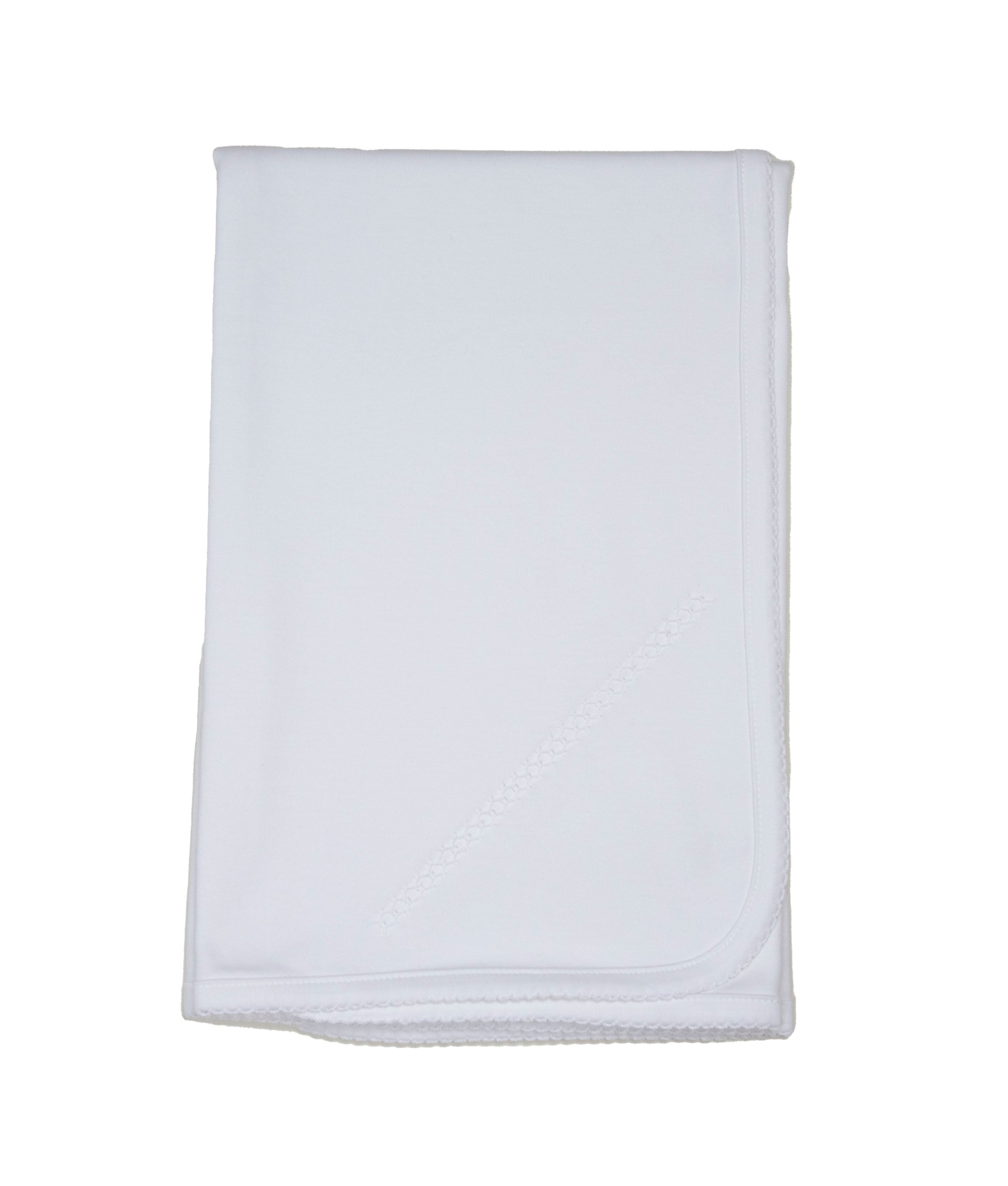 White Classic Receiving Blanket