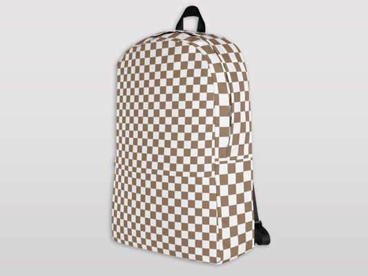 Neutral Check Backpack – White Dog Brand