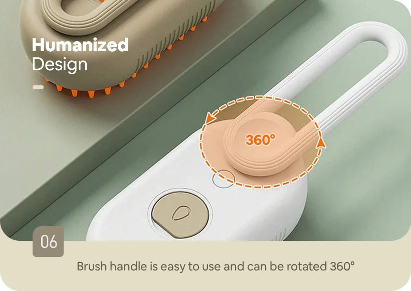 PurrLuxe 3-in-1 Steam Grooming Brush