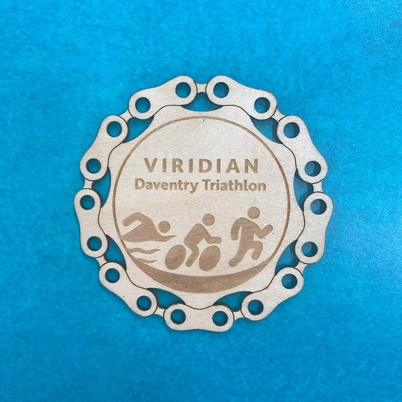 Viridian Daventry Triathlon Finishers Medal 2023