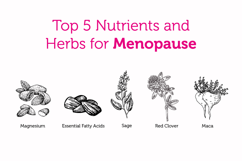 top 5 nutrients for menopause