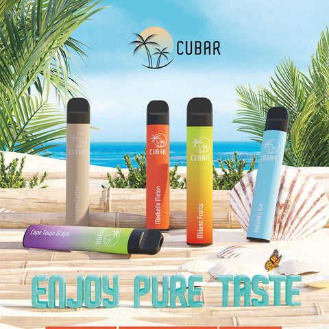 Cubar Club Einweg E-Zigaretten Vape Sticks Dampf Aroma Geschmack Sorte