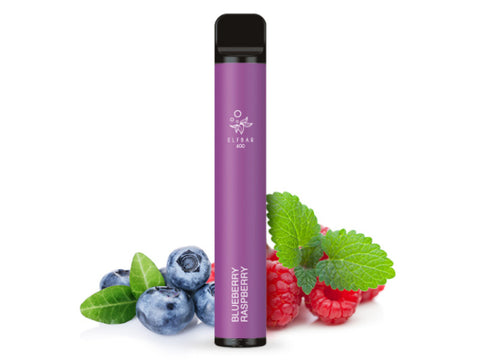 Elf Bar 600 CP - Blueberry Raspberry Top 10 Besten Sorten Aromen Geschmack Vape E-Zigarette