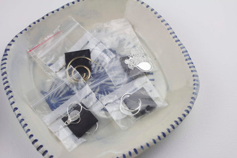 zip lock bags for storing handmade jewellery