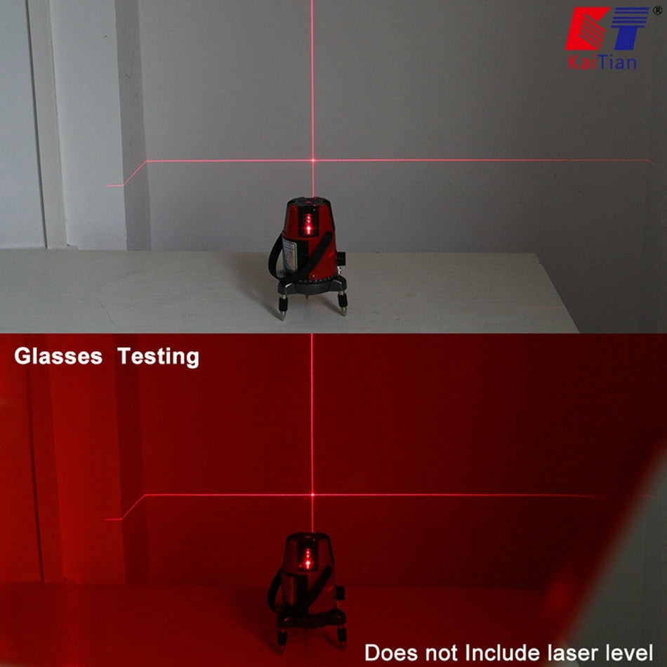 KaiTian Red or Green Glasses For Professional Laser level Self Leveling Adjustable Construction Infrared Nivel lazer Level Tools