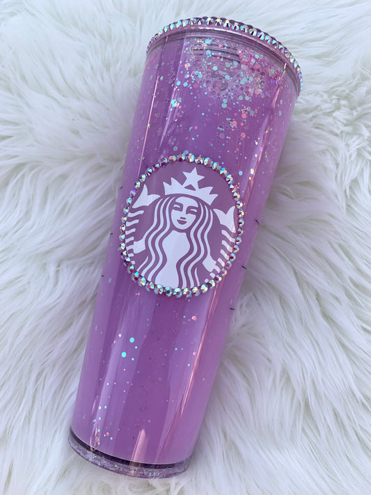 Pink Drink Starbucks Snowglobe Tumbler – Dulce Bliss Co.