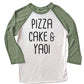Pizza Cake & YAOI Raglan T-shirt