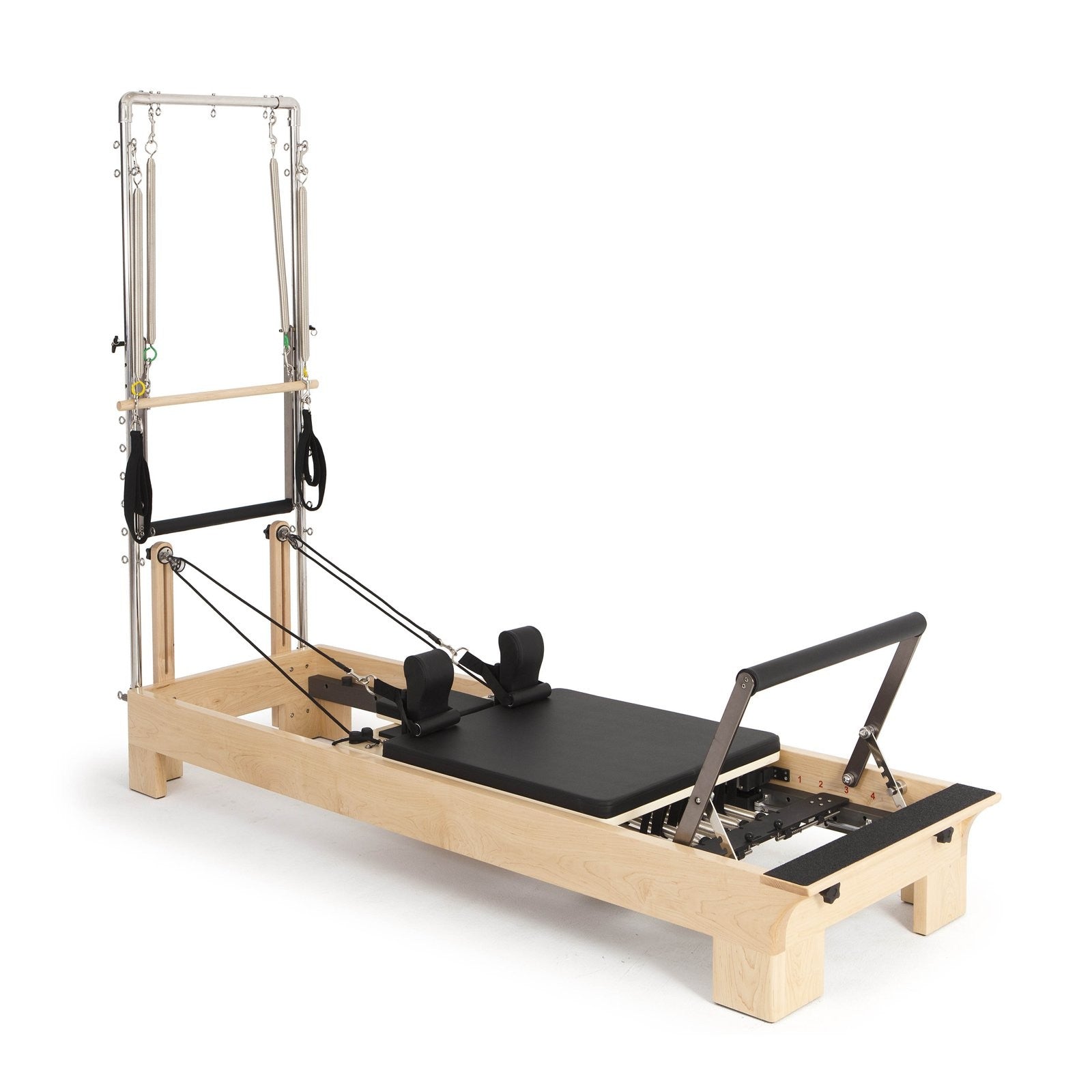 Elina Pilates Physio Wood Reformer With Tower - Top Sports Tech