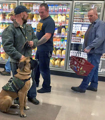 K9s on the Front Line training a dog in a supermarket