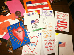 thank you notes from children to veterans and dogs