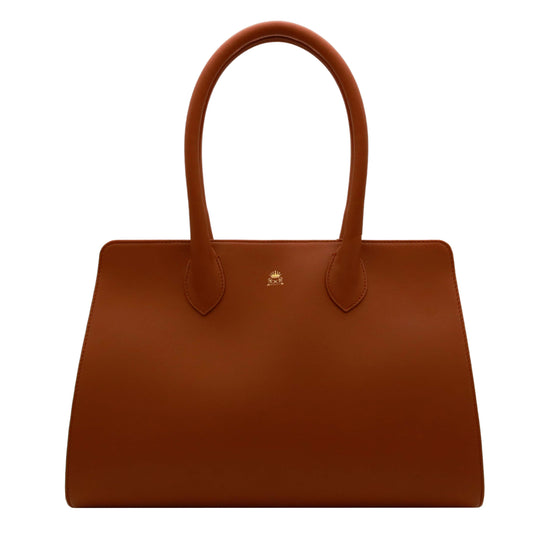 LEATHER BOWLING BAG - BROWN SHEEP LEATHER