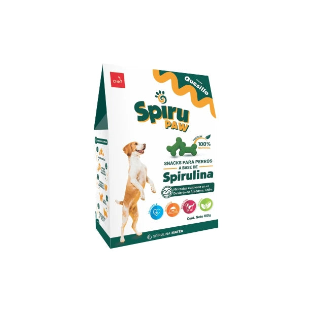 Snack para perros a base de Espirulina SPIRU PAW Aroma Quesillo